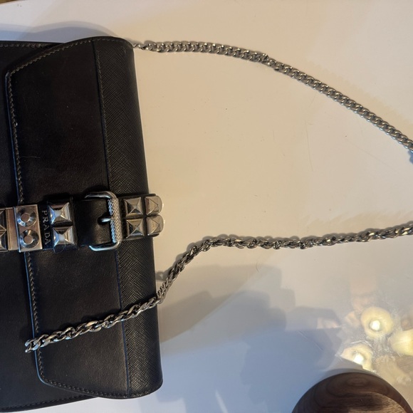 RARE- Prada Elektra Leather Clutch and Crossbody Bag - Picture 4 of 7